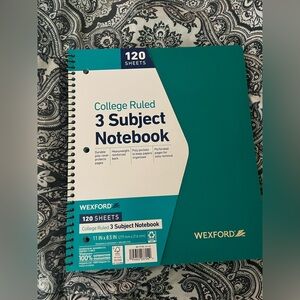 (2) college ruled notebooks